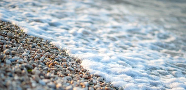 Skim on beach stone — Stock Photo, Image