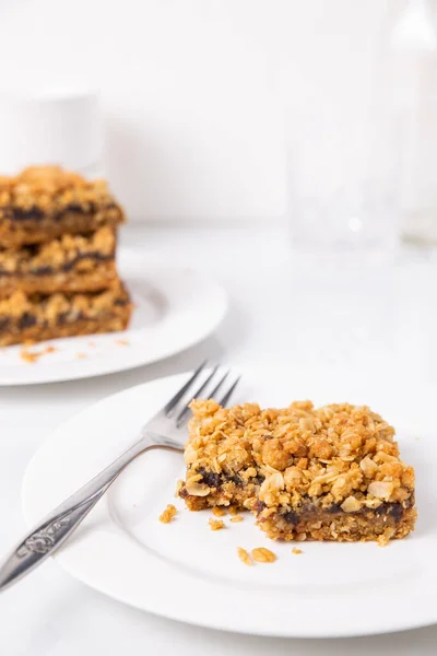 Dattelquadrate Oder Hochzeitstorte Ein Traditionelles Kanadisches Dessert — Stockfoto