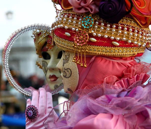 威尼斯狂欢节面具 图库照片