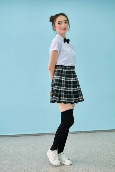 High school student. Anime style — Stockfoto