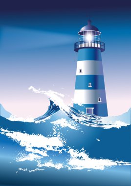 parlayan bir işaret dışarı deniz feneri