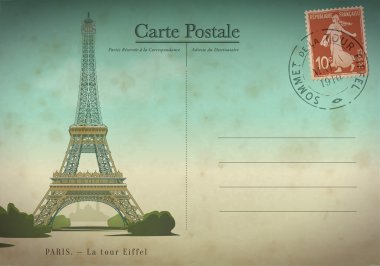 paris posta kartı
