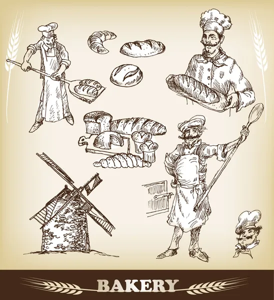Bakery Set — Stock Vector