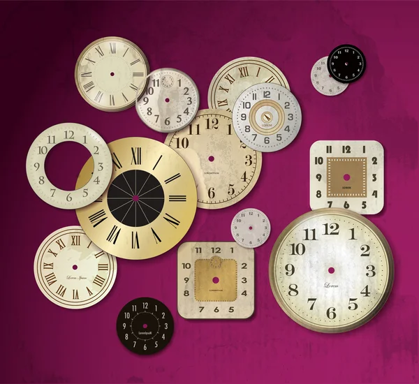 Horloge dorée — Image vectorielle