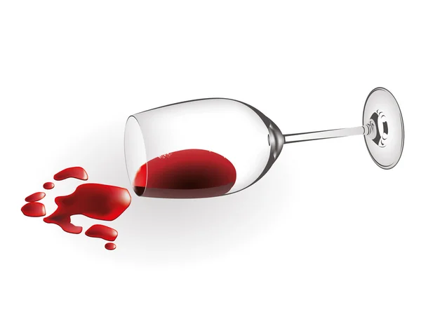 Spilled wine — Stock Vector