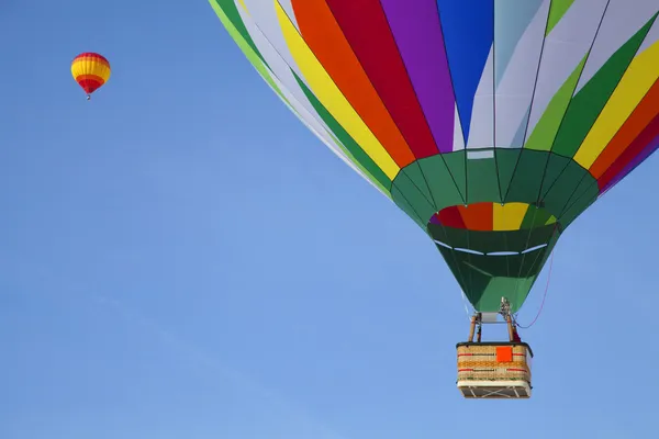 Chateau doex, Schweiz, 3 februari: hot-air ballonger Stockbild