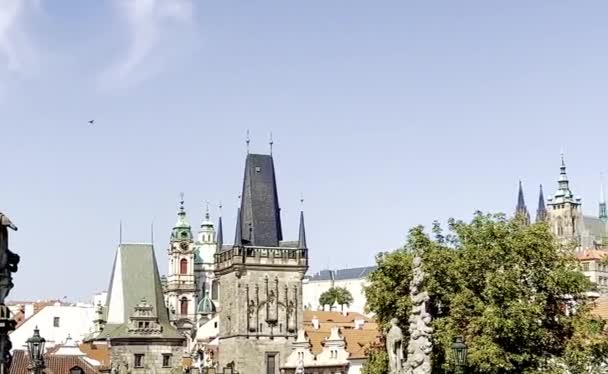 Prague Czech Republic European Union Relaxing Stock Video Footage — Video Stock