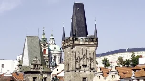 Prague Czech Republic European Union Relaxing Stock Video Footage — ストック動画