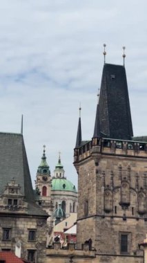 Prague. Czech Republic. European Union. Vertical video for social media. Relaxing stock video footage.