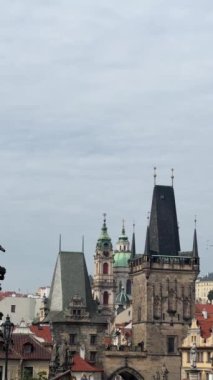 Prague. Czech Republic. European Union. Vertical video for social media. Relaxing stock video footage.