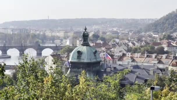 Prague Czech Republic European Union Relaxing Stock Video Footage — Wideo stockowe