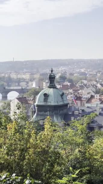 Prague Czech Republic European Union Vertical Video Social Media Relaxing — Vídeo de stock