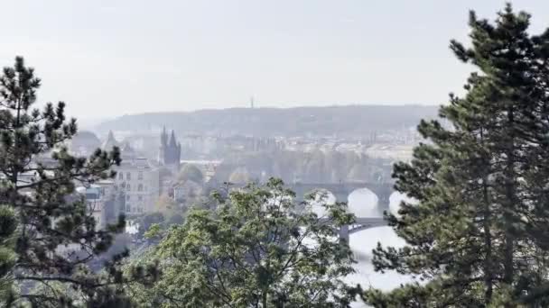 Prague Czech Republic European Union Relaxing Stock Video Footage — Stok video