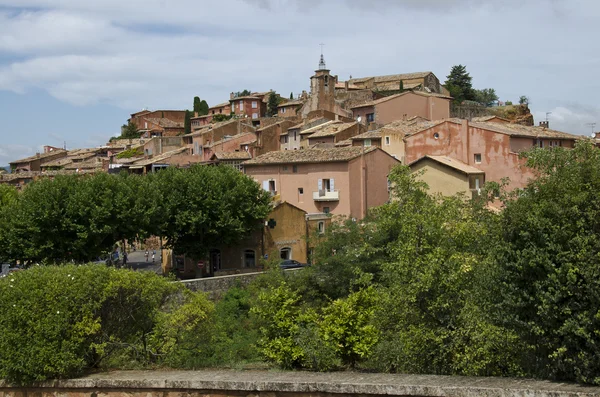 Red Village, zona de arenisca en Rousillon, sur de Francia, Europa — Foto de Stock