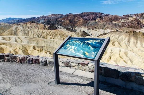 Dolina śmierci, park narodowy, zabriskie point — Zdjęcie stockowe