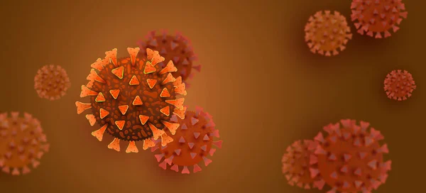 Sars Cov Coronavirus Variante Omicron Cell Delta 2021 2022 Fondo — Foto de Stock