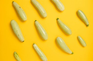 Sebzeler soyut arka plan. Beyaz kabağa kabak. Üst Manzara. Düz yatıyordu