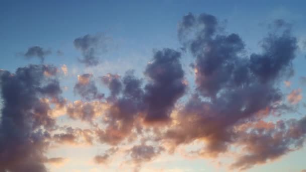 Crepúsculo Amanecer Cielo Con Cúmulo Nube Lapso Tiempo Una Tarde — Vídeos de Stock