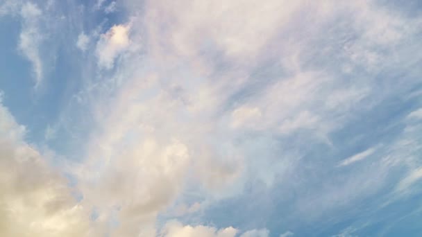 Crepuscolo Alba Cielo Con Cumulus Time Lapse Nube Una Sera — Video Stock