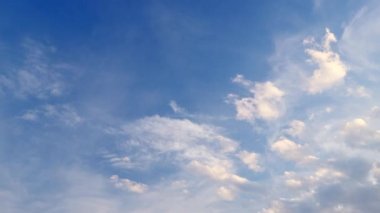 Twilight and dawn sky with cumulus cloud time lapse in an evening.Time lapse