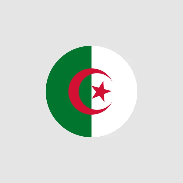 Bandeira Nacional Argélia Cores Oficiais Proporção Corretamente Ilustração Vetorial Eps10 — Vetor de Stock