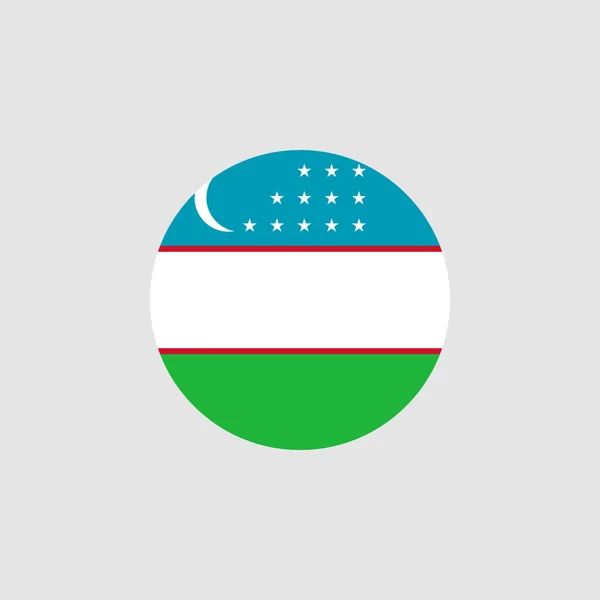 Εθνική Σημαία Ουζμπεκιστάν Επίσημα Χρώματα Και Σωστή Αναλογία Εικονογράφηση Διανύσματος — Διανυσματικό Αρχείο