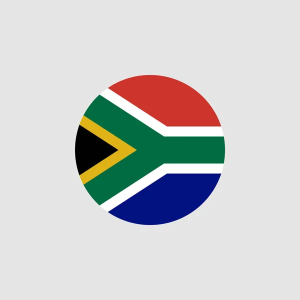 Bandiera Nazionale Sudafricana Colori Ufficiali Proporzioni Corrette Illustrazione Vettoriale Eps10 — Vettoriale Stock