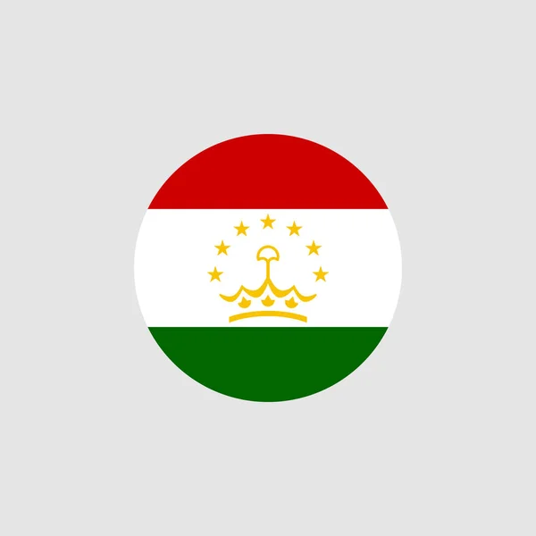 Národní Vlajka Tádžikistánu Oficiální Barvy Proporce Správně Vektorová Ilustrace Eps10 — Stockový vektor