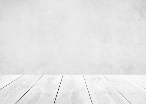 Пустая белая столешница и размытая стена. Фон настенной текстуры. Создание баннера макет абстрактного фона - может использоваться для отображения или монтажа вашей продукции