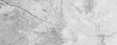 Gri mermer desenli arka plan pankartı üst görünümü. Yüksek çözünürlüklü doğal taş döşeme. Lüks soyut modeller. Pankart, duvar kağıdı, ambalaj tasarımı şablonu için mermer tasarımı