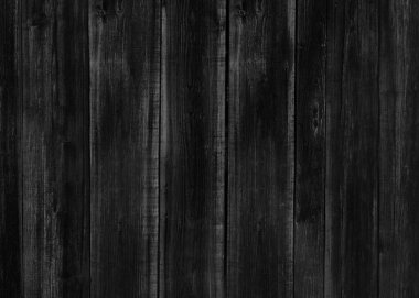 Arka plan için siyah ahşap desen yatay. Yüzey ışığı masa üstü görüntüsünden temizlendi. Sanat eserleri ve iç veya dış tasarım için doğal desenler. Grunge eski beyaz tahta tahta duvar deseni