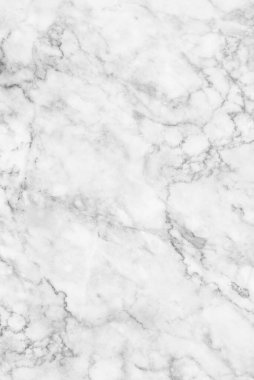 Beyaz mermer desen arkaplan deseni üst görünümü. Yüksek çözünürlüklü doğal taş döşeme. Lüks soyut modeller. Pankart, duvar kağıdı, ambalaj tasarımı şablonu için mermer tasarımı