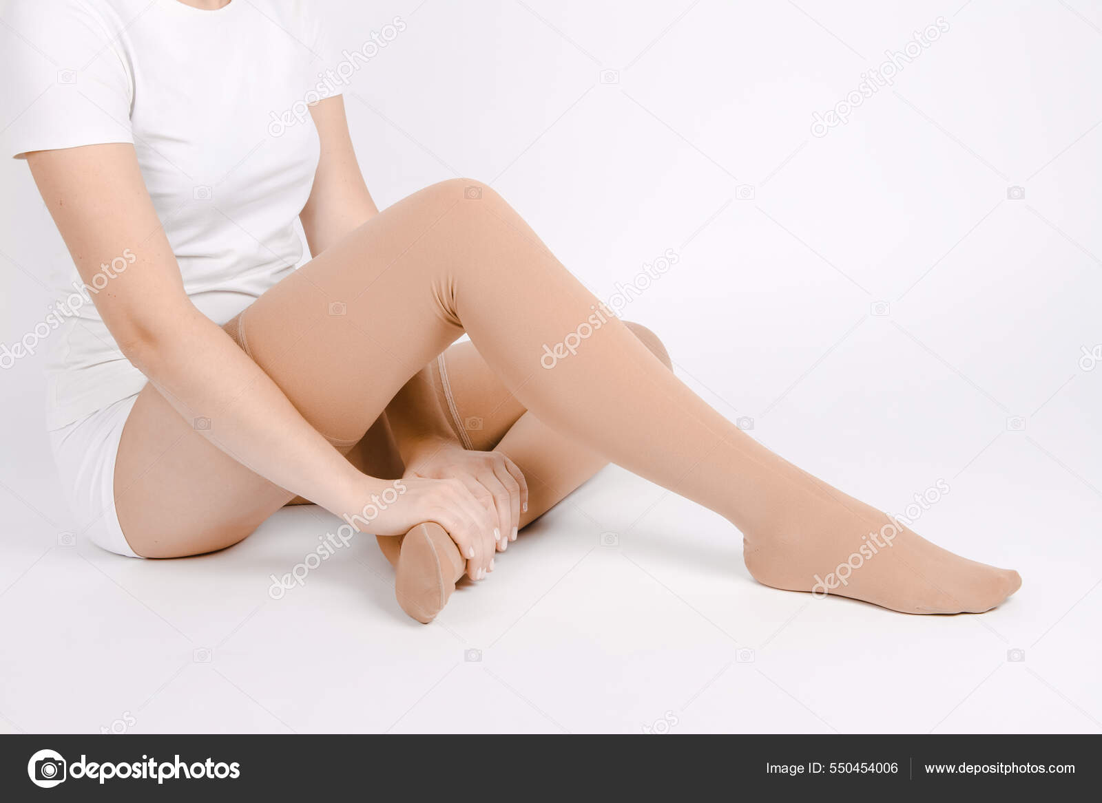 Compression hosiery. medical compression stockings and tights