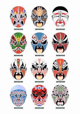 Pekin Operasında yüz makyajı