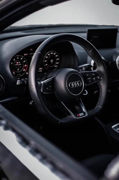 Audi Quattro Drift Snow — стокове фото