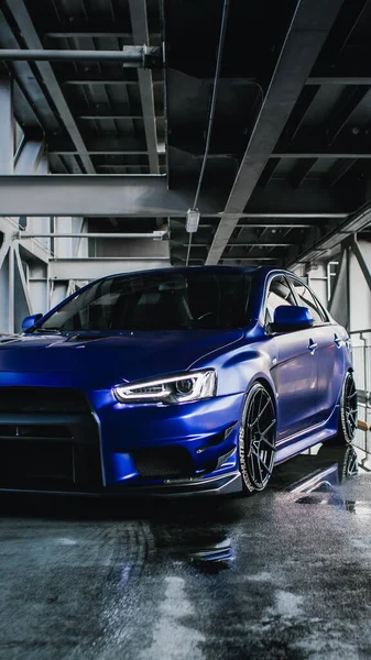 Kijev Ukrajna 2021 Mitsubishi Lancer Varis Voltex — Stock Fotó