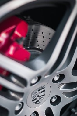 Kyiv, Ukrayna - 12.06.2021: Porsche 911 Carrera S 997