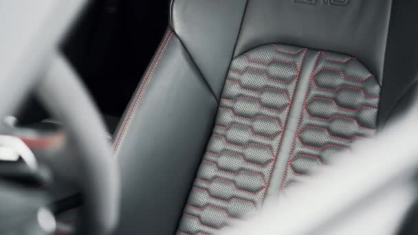 Kiev Oekraïne 2020 Audi Rs6 Interior — Stockvideo