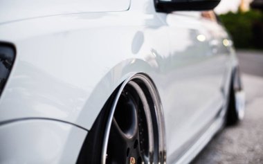 Kyiv, Ukrayna - 12.06.2021: VW Jetta Stance in Worthersee