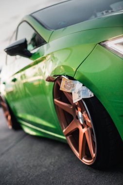 Wroclaw, Polonya - 12.06.2021: Irkçılık 2018 Araba Olayı 