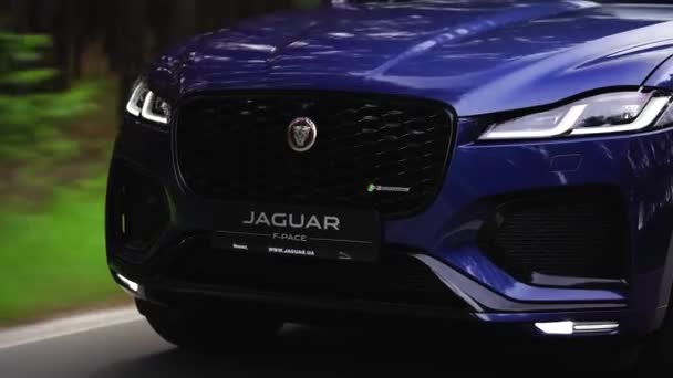 Κίεβο Ουκρανία 2021 Jaguar Pace — Αρχείο Βίντεο