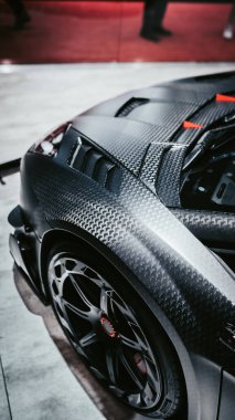 Cenevre, İsviçre - 01.05.2019: Cenevre Uluslararası Otomobil Fuarı 2019