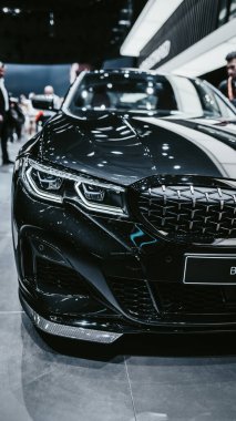 Cenevre, İsviçre - 01.05.2019: Cenevre Uluslararası Otomobil Fuarı 2019