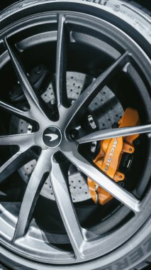 Cenevre, İsviçre - 01.05.2019: Cenevre Uluslararası Otomobil Fuarı 2019