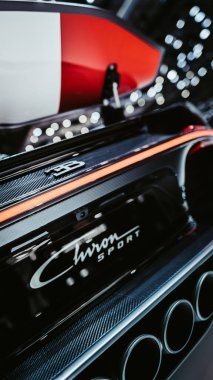 Cenevre, İsviçre - 01.05.2020: Cenevre Uluslararası Otomobil Fuarı 2019