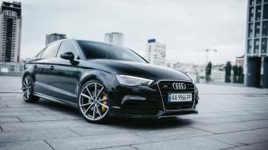 Kyiv, Ukrayna - 18.04.2020: Audi A3 8V 