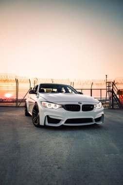 Kyiv, Ukrayna - 18.04.2020: BMW M3 F80