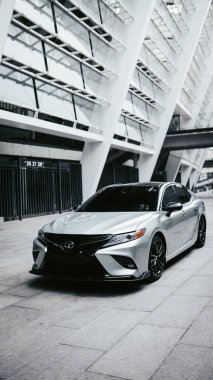 Kyiv, Ukraine - 18.04.2020: Toyuota Camry TRD