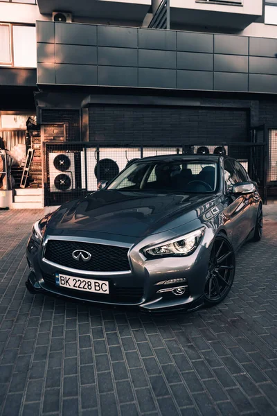 Kijów Ukraina 2020 Infiniti Q50 — Zdjęcie stockowe