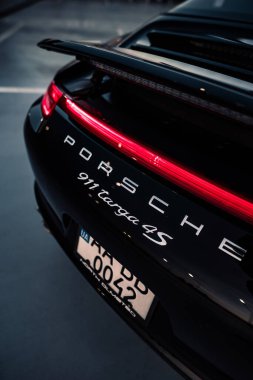 Kyiv, Ukrayna - 11.06.2021: Porsche 911 Carrera 4S Targa